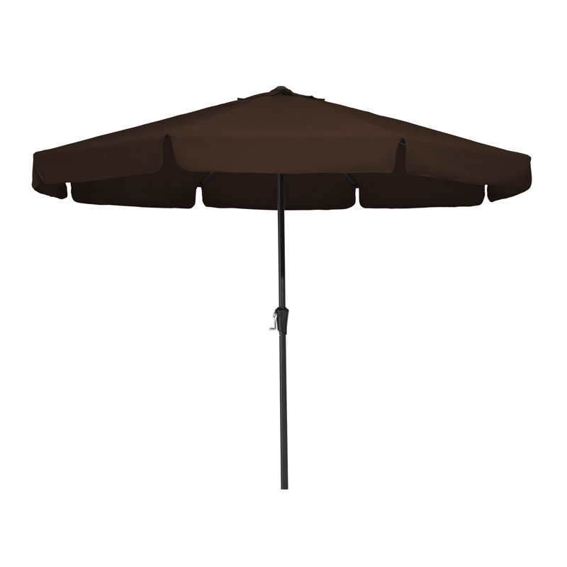 Parasol de patio drapé, Brun