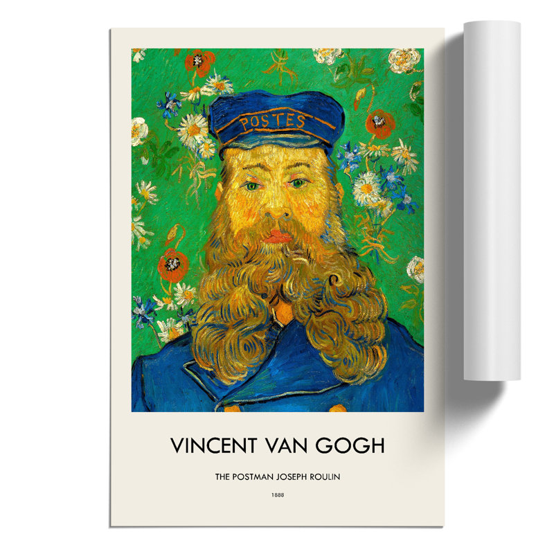 The Postman Joseph Roulin Vol.2 by Vincent Van Gogh - No Frame Painting, 59cm H x 42cm W x 0.1cm D