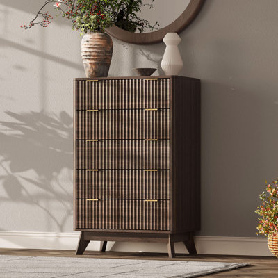 Donati 5-Drawer Dresser, Wood Chest of Drawers by Latitude Run