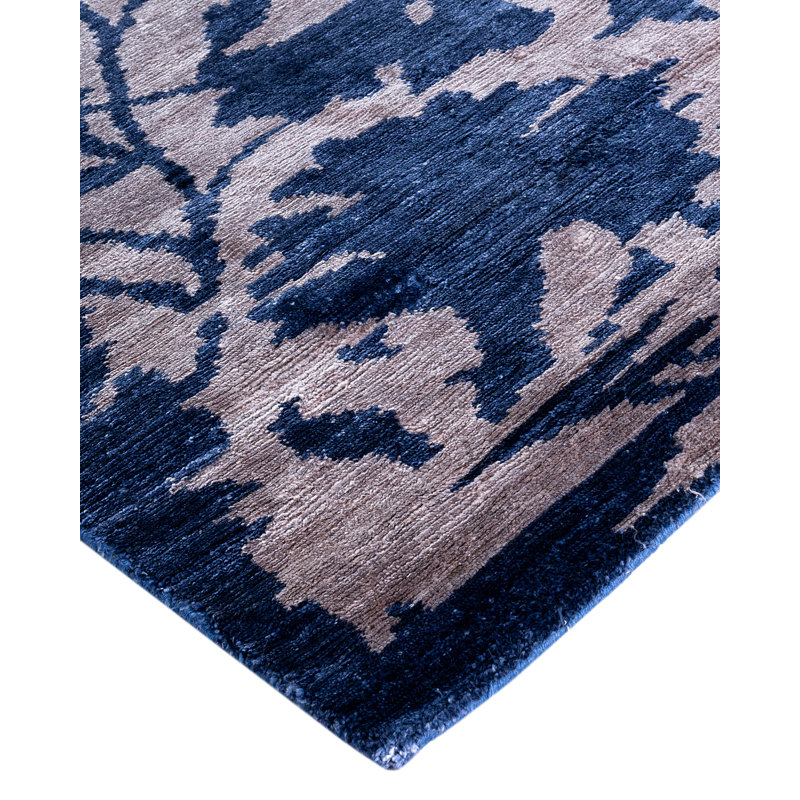 Overdyed One-of-a-Kind Rectangle 8'1" X 10'1" Hand Knotted Area Rug