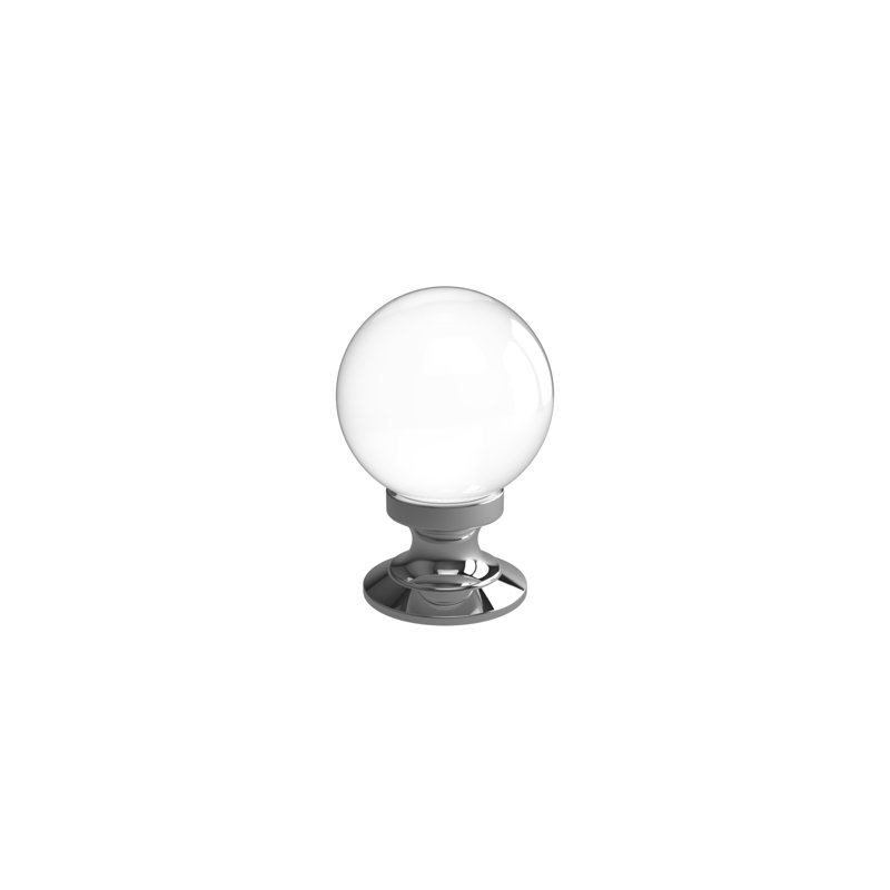 Platten 25mm Diameter Round Knob, Polished Chrome