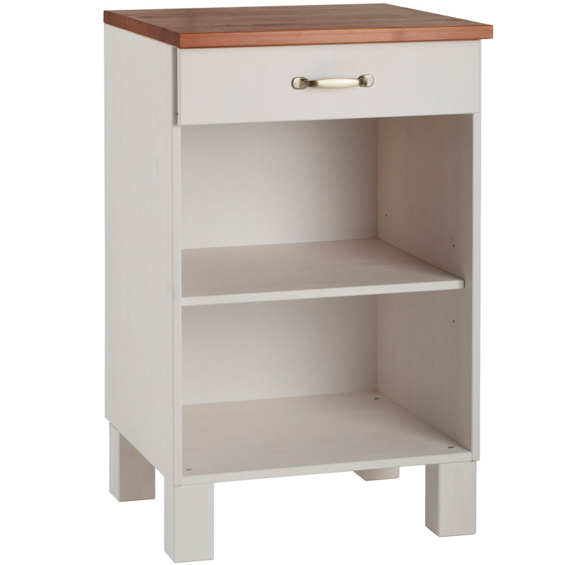 Flintwood Matte Base Unit, White/Honey
