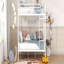 Lit superposé double au-dessus de double, blanc-2028735971