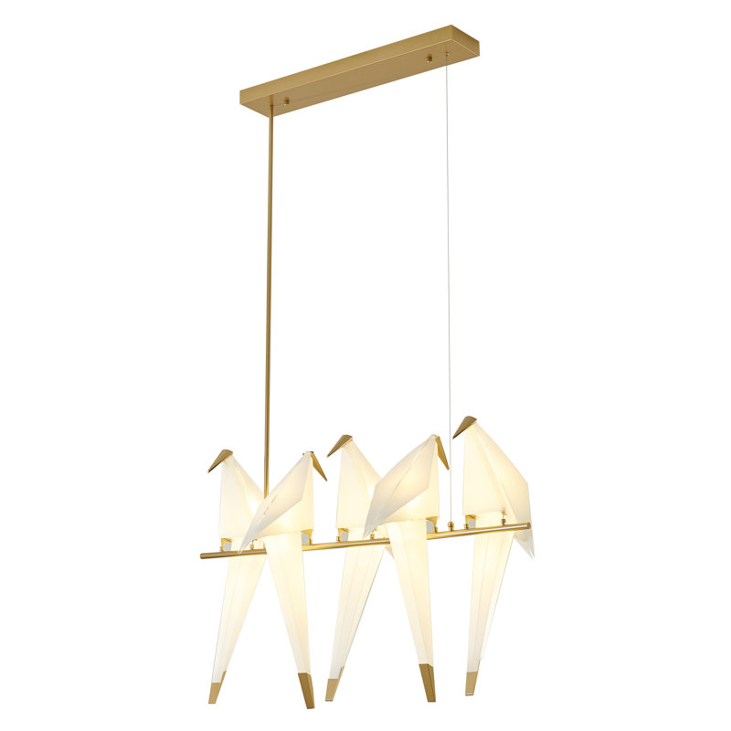 Leiser 5 - Light Kitchen Island Linear Pendant