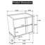 Table de chevet naturelle 23,25 po - Design moderne deux tons
