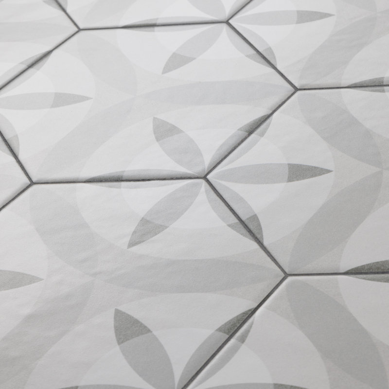 Carreau de sol marocain en porcelaine Hexatile 7 "x 8"