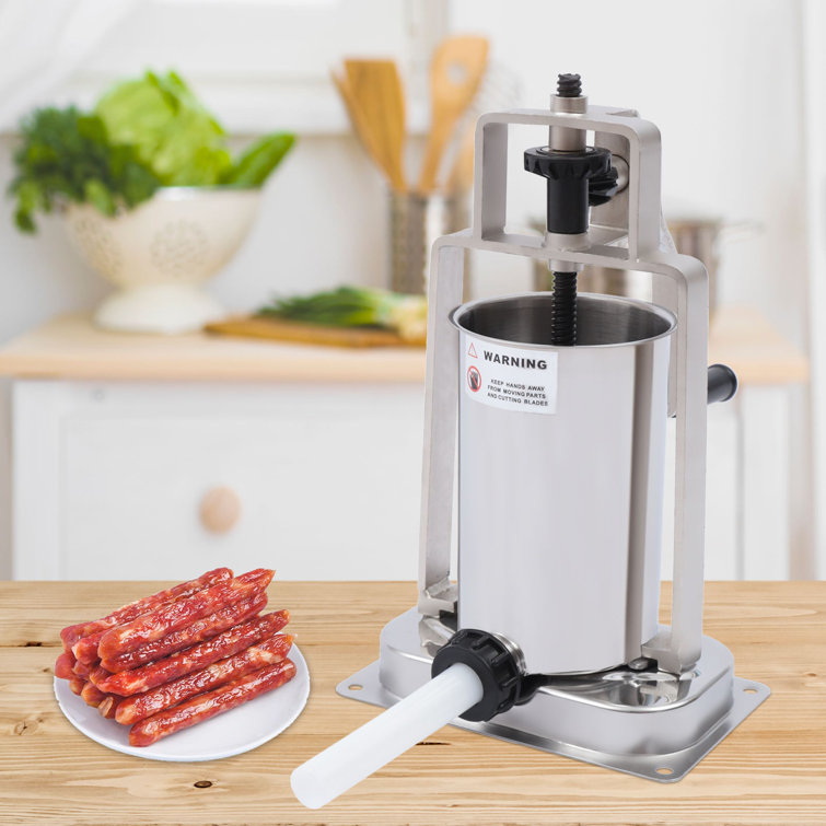 CNCEST Machine à saucisses manuelle en acier inoxydable - 3 l