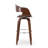 Mid-Century Modern Wooden Frame Swivel Bar Stool-196968329