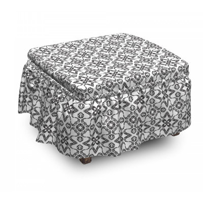 Housse pour repose-pieds de tuile portugaise