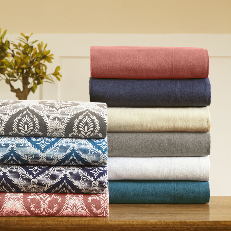 Ensemble de draps en microfibre de qualité supérieure, Ensemble de draps pour grand lit + un drap-housse , Bleu clair