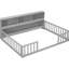 Lit double à plancher double avec rangement latéral - gris, bibliothèque et garde-corps de qualité pour chambre à coucher confortable et sécuritaire-1837763959-1837763957