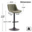Tabourets de bar pivotants à hauteur réglable Modern-466486049