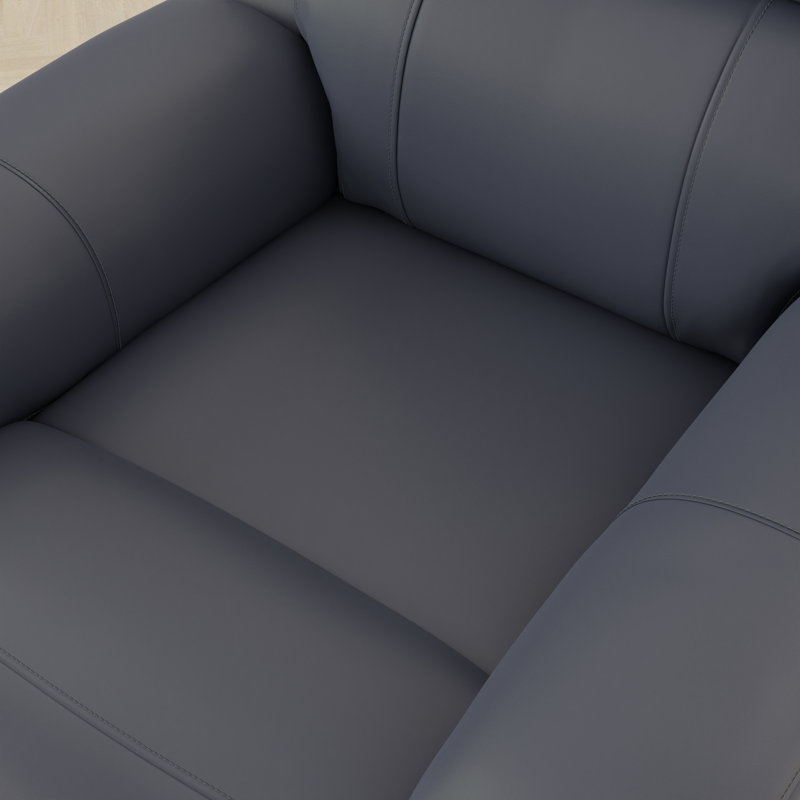 Oslo Manual Glider Recliner in Sapphire, Sapphire Blue