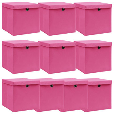 Storage Boxes with Lids Fabric