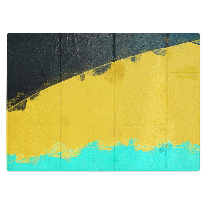 Tempered Glass Triumph in Abstract Chopping Board, 28.5 cm W x 20 cm L