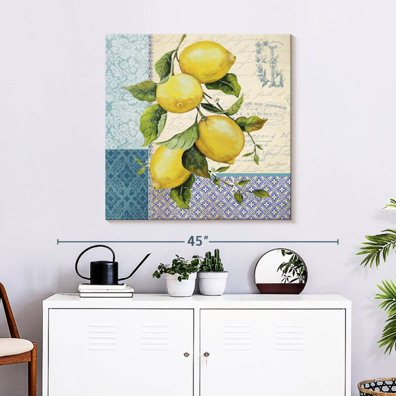 Patchwork Lemons I, 30" H x 30" W