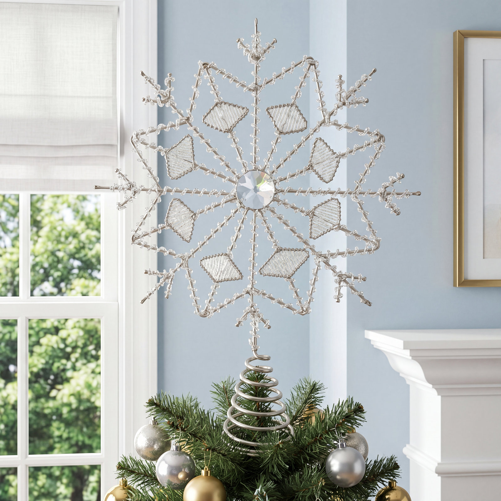 Everly Quinn 11" Glass Tree Topper