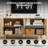 59.06" Sideboard Buffet Cabinet With Adjustable Shelves-308025036