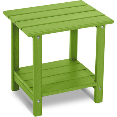 Outdoor Adirondack Table, 2 -tier Patio Weather Resistant Side Table