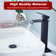 Waterfall Bathroom Faucet Single Handle Bathroom Sink Faucet Washbasin Faucet With Deck And Pop-Up Drain(Without Overflow)