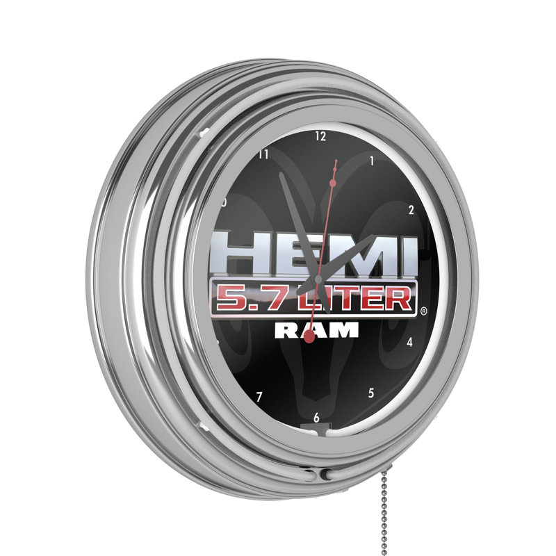 Metal Wall Clock, White