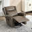 34.8"W Genuine Leather Manual Swivel Rocker Recliner Vintage Recliner With Heated Massage-1370194831