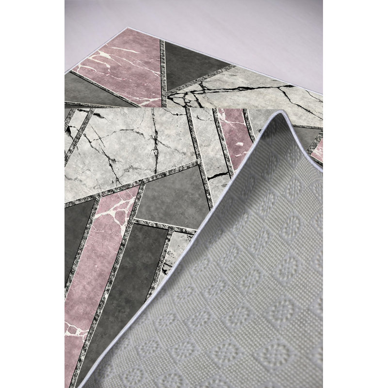 Tapis antibactérien de qualité supérieure, gris, 23,6 po x 39,4 po | 100% polyester, 650 gr / m², hauteur des poils de 0,16 po | Écologique, envers en PVC antidérapant, lavable à la machine | Parfait pour la décoration intérieure et les endroits très passants