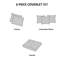 Courtepointe en coton - Corail très grand / très grand, coussins décoratifs brodés et coquillages imprimés, étoile de mer, corail 6 pièces avec pour un espace de chambre confortable-127223917-127223919