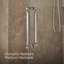 Artéfact 80-7 / 8 po H Porte de douche coulissante avec verre de 3/8 po d'épaisseur-88249820