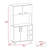 7-Shelf 4-Door 2-Piece Kitchen Set, Kitchen Island And Pantry Cabinet