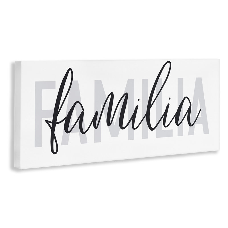 "Familia con Diseño", art mural sur toile par Wild Apple Portfolio, H 10 po x l 24 po