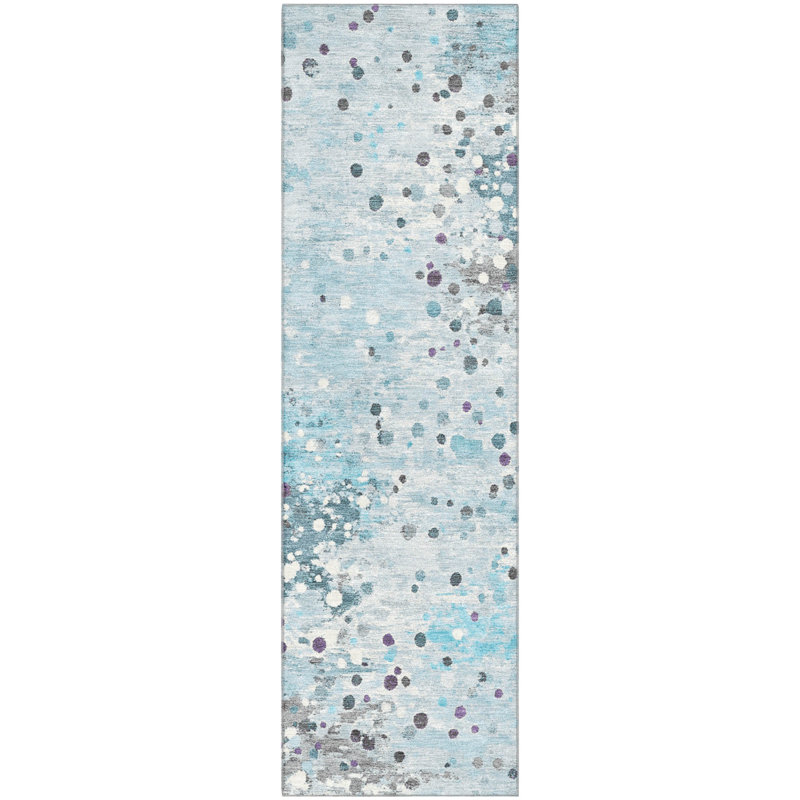 Premium Machine Washable Ansley Abstract Rug, Runner 2'3" x 7'6"