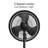 16" Outdoor Misting Manual Oscillating Stand Fan with Hose Connection, 3 Speeds