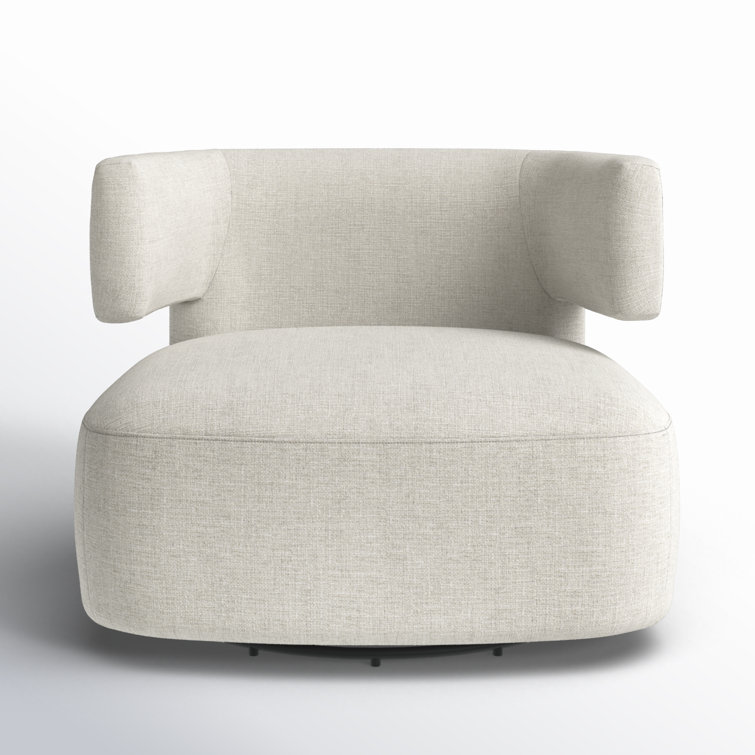 Bascom Upholstered Swivel Barrel Chair