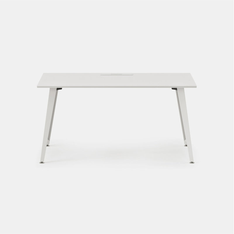 Office Desk, 30" H x 60" W x 30" D, White, White