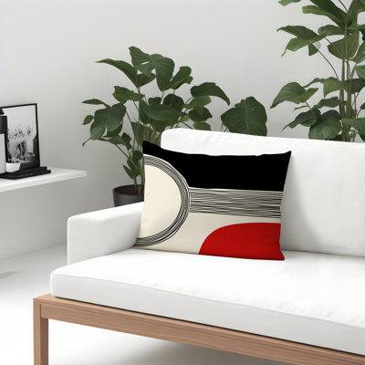 Cassie Lumbar Rectangular Indoor/Outdoor Pillow Cover & Insert