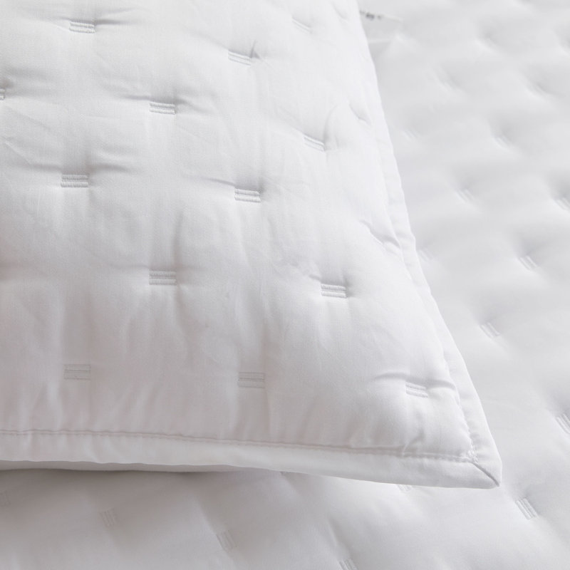 Lana Silky Tencel Quilt/Coverlet Set by Studio 16, Toronto. Crafted from 100% TENCEL, this set boasts an exceptionally soft hand feel, delivering a smooth, silky touch that elevates your sleep experience.