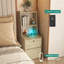 Table de chevet en bois avec station de charge, veilleuse et armoire de rangement pour bibliothèque-1267304033