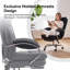 Office Desk Chairs With Foot Rest, Fully Reclining Ergonomic Executive Office Chair With Armrests, High Back Comfy Swivel Computer Chair With Wheels And Lumbar Support-1854089653