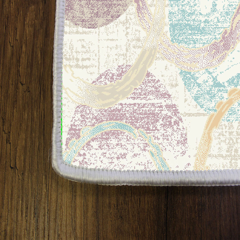 Soft Hall Carpet (2.6 x 4.9 ft), 100% Polyester, 0.3 in Pile Height | Antibacterial, Non-Slip Underside, 650 g/m² | Machine Washable, 3D Digital Print | Perfect for Living Room, Entryway & Bedroom Décor