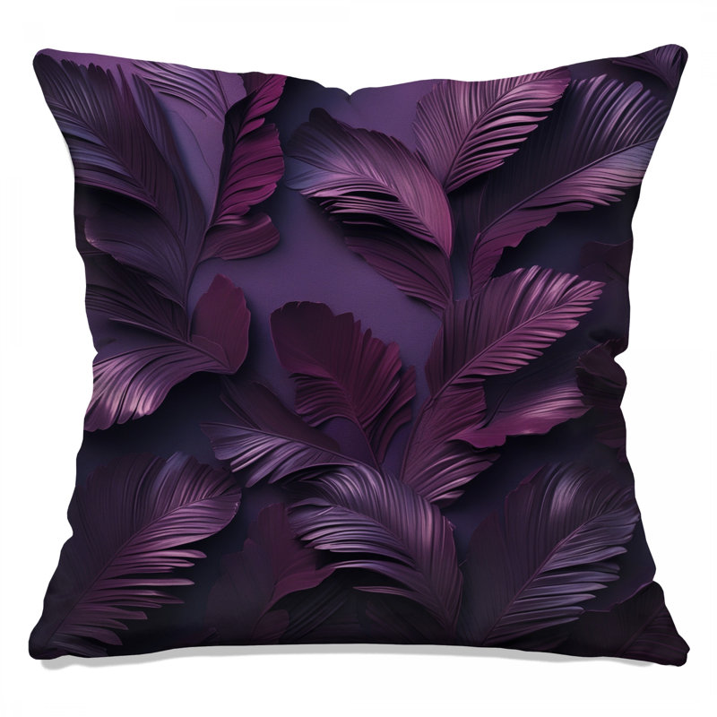 Coussins décoratifs mauves, 16 po x 16 po