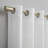 Akari Slub Textured Linen Blend Semi Sheer Grommet Curtain Panel-32960501-32960503