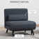 Kendall 75cm Upholstered Tufted Futon Chair
