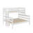 Twin XL Over Queen Bunk Bed With Ladder