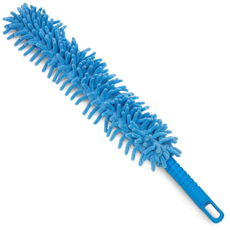 Poussoir à baguette flexible de 22 po avec microfibre et manchon en chenille