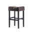 Tabouret de bar 30 po en cuir reconstitué sans dossier (ensemble de 2)
