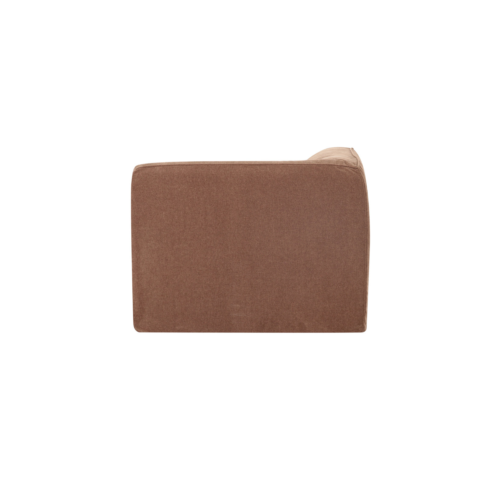 Wilde Corner Accent Chair, Latte Loft Canvas 