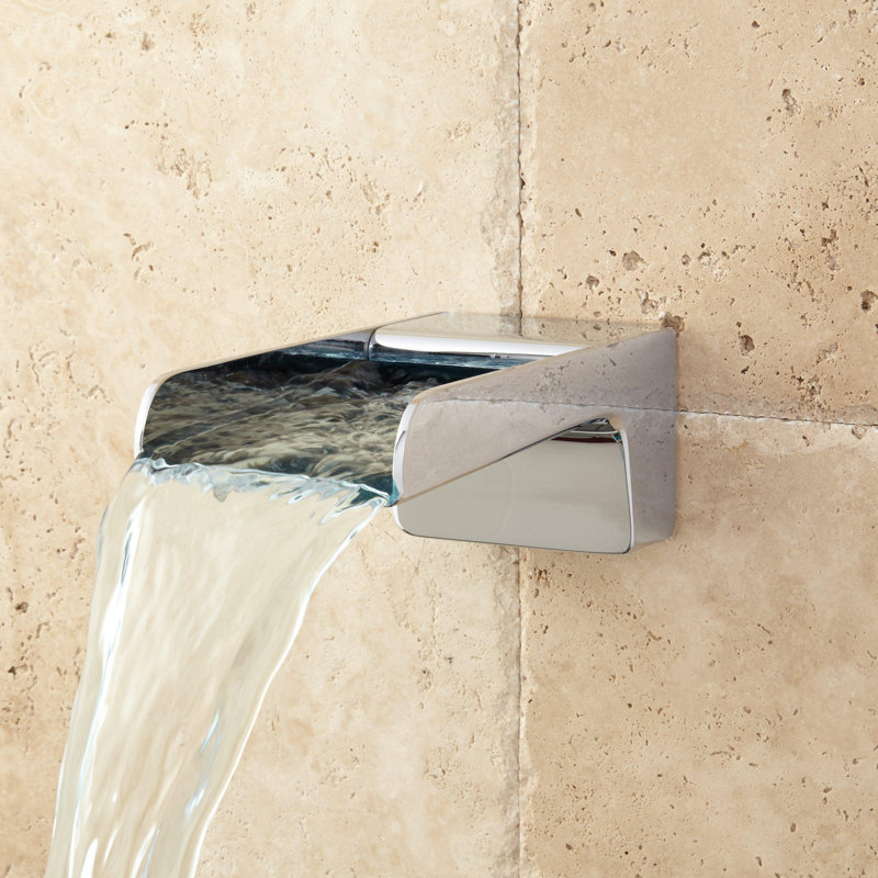 Jaxson Wall Mounted Waterfall Tub Spout, Chrome
