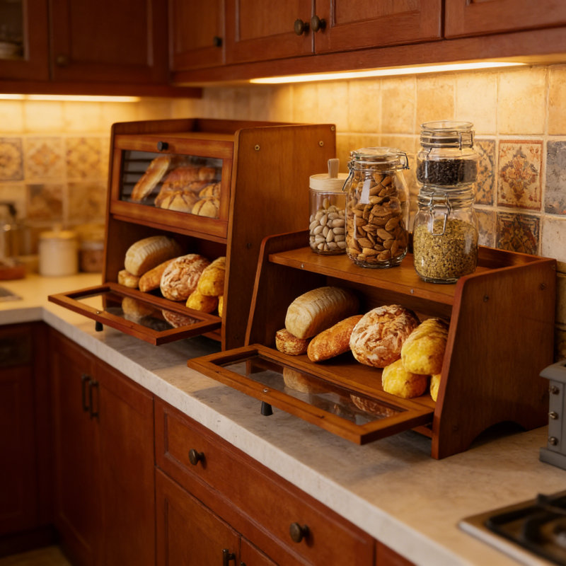 Wood Food Storage Container