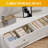 Modern White Fluted 6 Drawer Dresser
